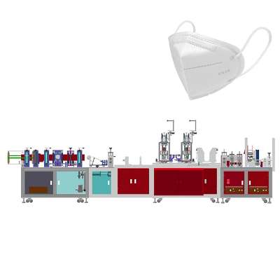 N95 Face Mask Making Machine, Fully Automatic KN95 N95 Mask Machine, N95 Mask Production Line